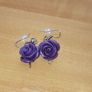 Purple Rose's earrings